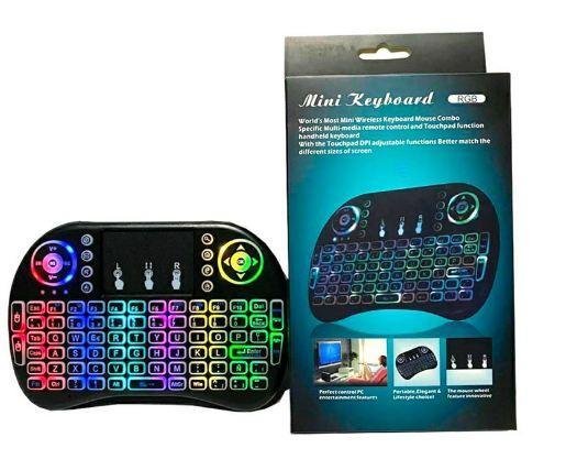 Teclado Inalambrico Bluetooth con Luces RGB
